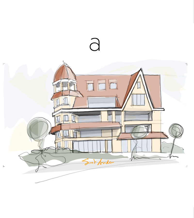 Schets van Villa St Andre